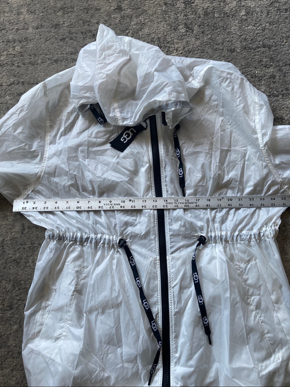 UGG White Brittany Hooded Anorak NWT - Picture 15 of 16